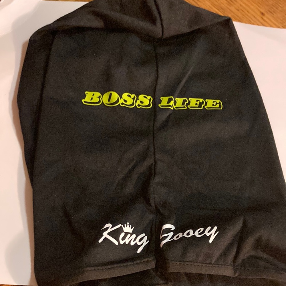 Black ski mask/ king gooey/ Boss life